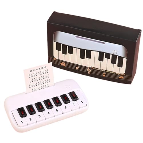 Pocket Piano, Kids Piano Keyboard, kleines Klavier, tragbares Musikinstrument für Trip, 15 Keys Bildungsmusikinstrument mit vielfältigem Musikspiel für Anfänger von Dtaigou