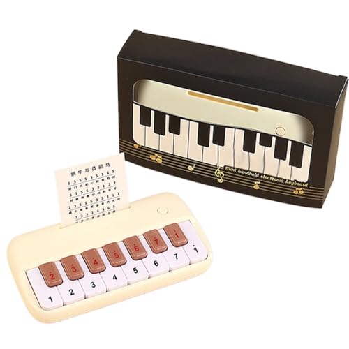 Pocket Piano, Kids Piano Keyboard, kleines Klavier, tragbares Musikinstrument für Trip, 15 Keys Bildungsmusikinstrument mit vielfältigem Musikspiel für Anfänger von Dtaigou