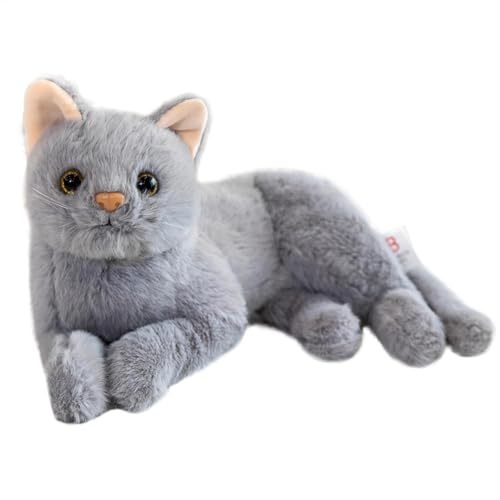 30cm Simulation Katze - Niedliches Plüschkätzchen Spielzeug Für Kinder, Simulations Katzen Puppe, Weiche Plüsch Katze Stofftierpuppe Für Kinder Jungens Mädchen,Niedlich Begleiter Puppe Für Kleinkinder von Dubbulon