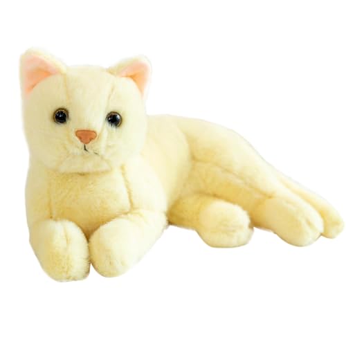 30cm Simulation Katze - Niedliches Plüschkätzchen Spielzeug Für Kinder, Simulations Katzen Puppe, Weiche Plüsch Katze Stofftierpuppe Für Kinder Jungens Mädchen,Niedlich Begleiter Puppe Für Kleinkinder von Dubbulon