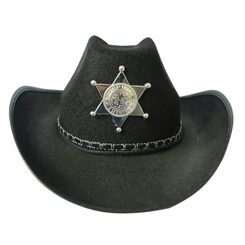 Dubbulon Cowgirl-Hüte für Damen Western,Vintage Western-Cowgirl-Hut | Kopfbedeckung für Damen Cowgirl-Hut Breite Krempe mit Pentagramm Fit Outdoor, Cosplay, Party Dubbulon Cowgirl-Hüte für Damen Western,Vintage Western-Cowgirl-Hut | Kopfbedeckung für Damen Cowgirl-Hut Breite Krempe mit Pentagramm Fit Outdoor, Cosplay, Party von Dubbulon