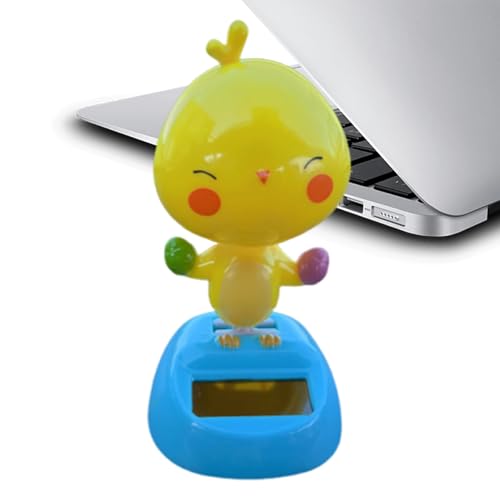 Dubbulon Dashboard-Figuren - Süßes Küken Als Wackelfigur Fürs Auto | Solarenergie Tanzbewegungen Tierfigur rutschfest Deko Accessoire Für Zuhause Büro Dubbulon Dashboard-Figuren - Süßes Küken Als Wackelfigur Fürs Auto | Solarenergie Tanzbewegungen Tierfigur rutschfest Deko Accessoire Für Zuhause Büro von Dubbulon