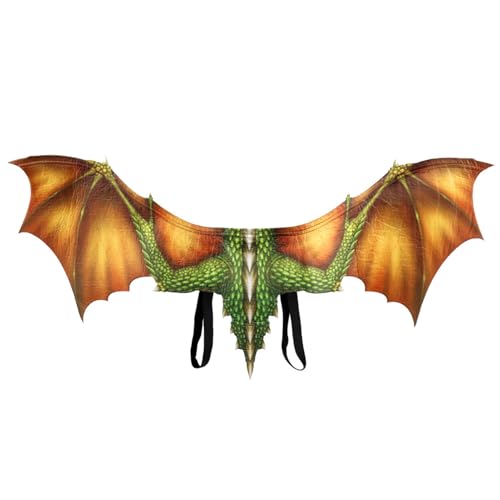 Dubbulon Drachenflügel Für Erwachsene - Halloween Flügel Kostüm Zubehör | Vliesstoff Flügel Für Halloween Tiermotiv Mittelalterfest Karneval Für Kinder Und Erwachsene Dubbulon Drachenflügel Für Erwachsene - Halloween Flügel Kostüm Zubehör | Vliesstoff Flügel Für Halloween Tiermotiv Mittelalterfest Karneval Für Kinder Und Erwachsene von Dubbulon