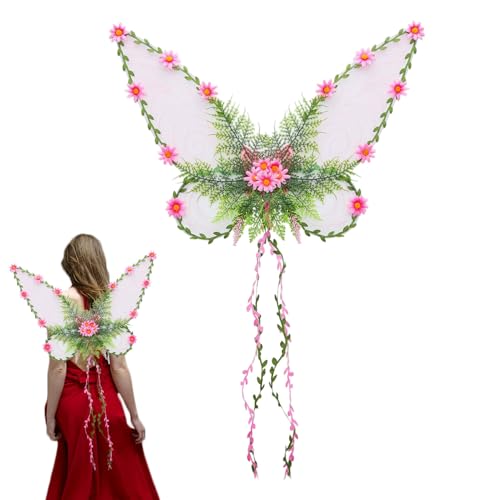 Dubbulon Feenflügel für Erwachsene Frauen - Libellenflügel mit Ranken,Frauenkostüm Für Pride Festival Cosplay Party Halloween Event Dubbulon Feenflügel für Erwachsene Frauen - Libellenflügel mit Ranken,Frauenkostüm Für Pride Festival Cosplay Party Halloween Event von Dubbulon
