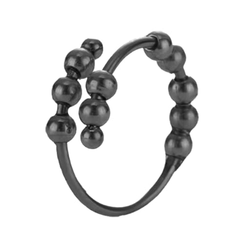 Dubbulon Fidget Bead Ring, Damen Spinner Ring | Fidget Relaxing Jewelry Damen Spinnerring,Einfacher Modeschmuck mit Perlen und Flexibler Passform, bequem für Verabredungen und Zusammenkünfte von Dubbulon