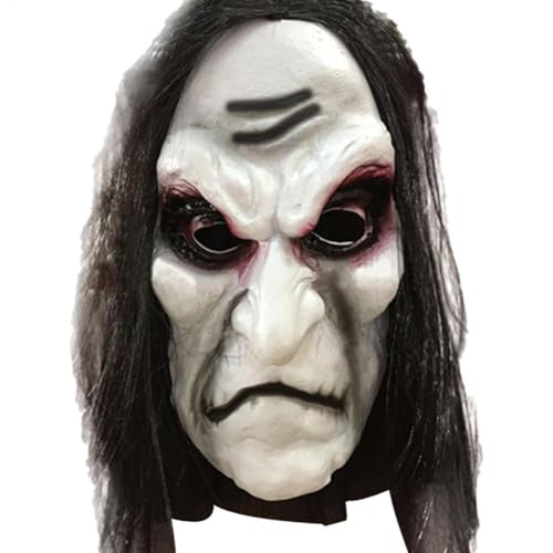 Dubbulon Halloween Zombie Maske | Schreckerzeugender Zombie Kopfschmuck | Party Kostüm Horror Maske für Festivals und Events Dubbulon Halloween Zombie Maske | Schreckerzeugender Zombie Kopfschmuck | Party Kostüm Horror Maske für Festivals und Events von Dubbulon
