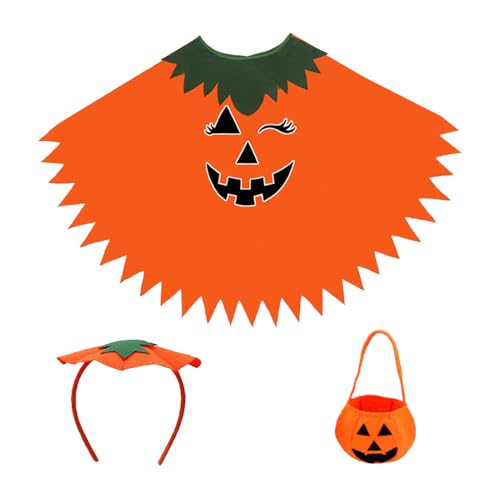 Dubbulon Kürbis Poncho Damen,Kinderkostüm Kürbis Verkleidung | Halloween Poncho Nachleuchtend, Verwandlungskostüm Für Karneval Maskerade Cosplay Bühnenauftritt Dubbulon Kürbis Poncho Damen,Kinderkostüm Kürbis Verkleidung | Halloween Poncho Nachleuchtend, Verwandlungskostüm Für Karneval Maskerade Cosplay Bühnenauftritt von Dubbulon