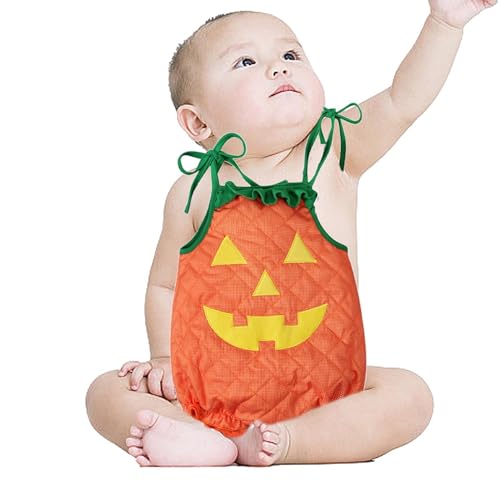 Dubbulon kostüm für Kleinkinder,kostüm,Süße ärmellose Kostüme -Halloween-Kostüm - Halloween-Kostüme, Laternengesicht, Bequeme, lustige Kleidung für Kinder, Halloween-Karneval von Dubbulon