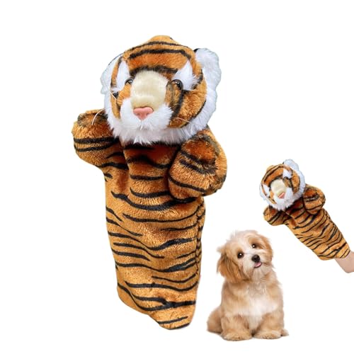 Plüschspielzeughandpuppen, Plüschpuppen,Cat Wrestling Toy Puppet | Hautfreundliche interaktive Fingerpuppe für kleine mittelgroße Haustiere Welpe von Dubbulon