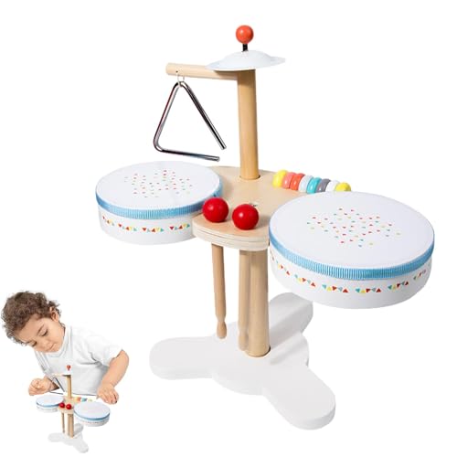 Schlagzeug-Set für Kleinkinder 1–3, Kinder-Schlagzeug-Sets für 2–5 - Kinder-Schlagzeug-Set, multifunktionales Musikspielzeug für Babys - Kindertrommeln, Musikinstrumente für Babys für von Dubbulon