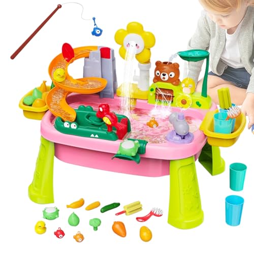 Wasser-Spiel-Tisch Outdoor, Outdoor Wasser Und Sand Tisch Spielzeug, Sensorikspielzeug Für Kleinkinder & Vorschulkinder & Mädchen Drinnen & Draußen Wasser-Spiel-Tisch Outdoor, Outdoor Wasser Und Sand Tisch Spielzeug, Sensorikspielzeug Für Kleinkinder & Vorschulkinder & Mädchen Drinnen & Draußen von Dubbulon