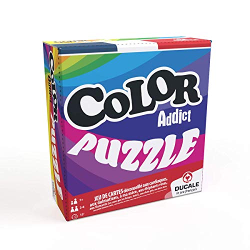 La Ducale Color Addict Puzzle – Gesellschaftsspiele Französisch – Kartenspiele Stimmung und Geschwindigkeit – Kinder, Familie und Freunde von LA DUCALE