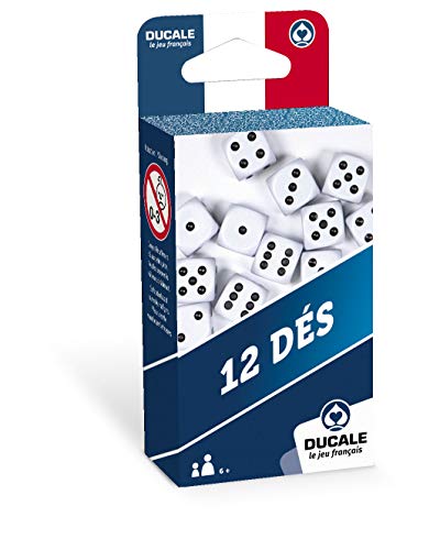 Ducale, das französische Spiel – 12 Stück 18 mm Würfel Reise-Spiel 130010723 von LA DUCALE