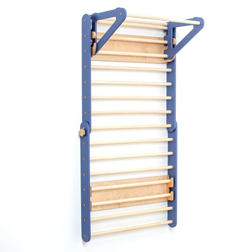 Duck Woodworks Kletterdreieck Wand, Blau von Duck Woodworks