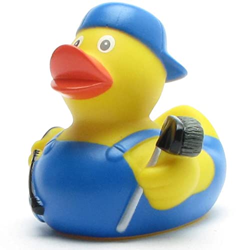 Badeente I Quietscheente I Waschanlage - Ente - inkl. Badeenten-Schlüsselanhänger im Set von Duckshop