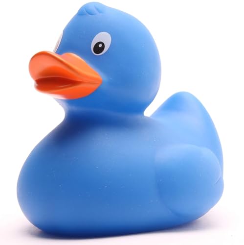 Badeente L: 8 cm - viele Farben (blau/orange) von Duckshop