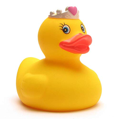 Duckshop I Badeente Prinzessin I Princess Quietscheente I L: 7,5 cm I inkl. Quietscheentchen-Schlüsselanhänger im Set I Spielzeug für Babies und Kinder I Geschenk Mädchen von Duckshop