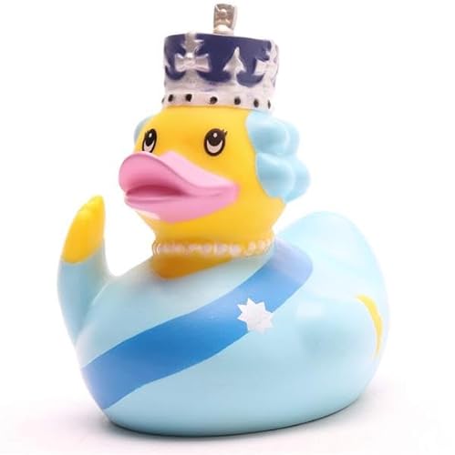 Duckshop I Badeente Queen Elisabeth II. I Quietscheente I Quietscheentchen I königlich I Royals I Glamour I Geschenk für Royal-Fans von Duckshop