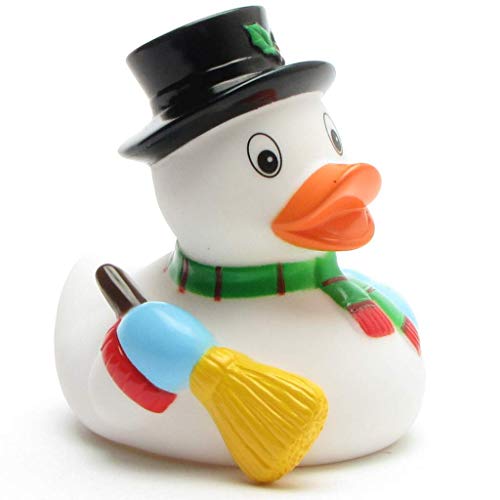 Badeente Schneemann I Quietscheente I Duckshop I L: 8,5 cm von Duckshop