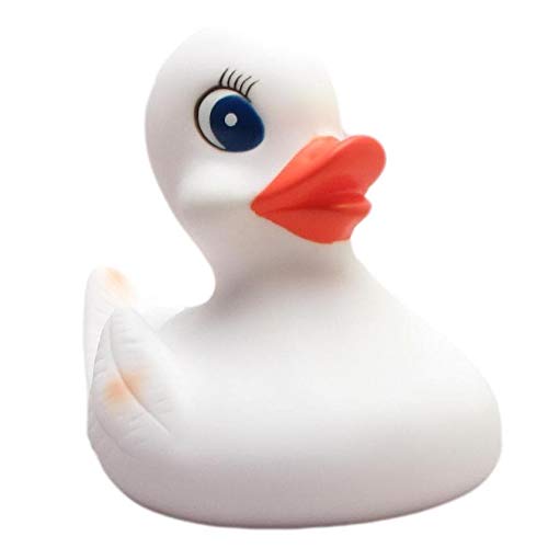 Badeente Weiss I Quietscheente I Duckshop I L: 10 cm von Duckshop