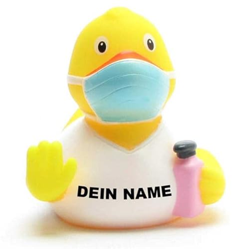 Badeente - personalisierbar (AHA-Corona Ente) von Duckshop