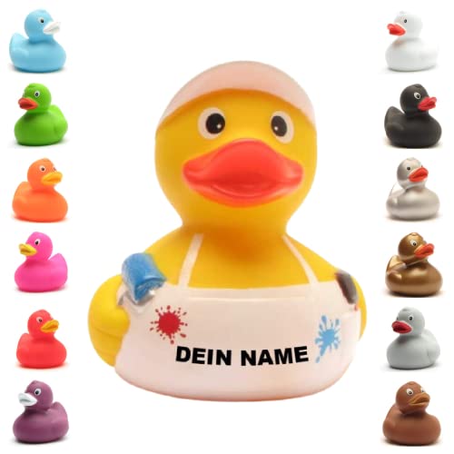 Badeente - personalisierbar (Anstreicher Ente) von Duckshop