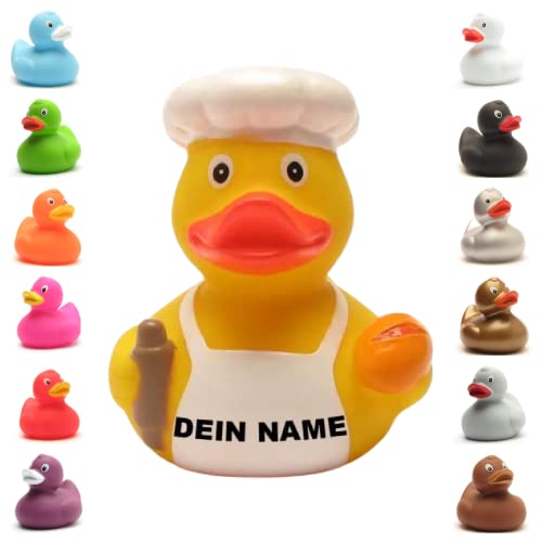 Badeente - personalisierbar (Bäcker Ente) von Duckshop