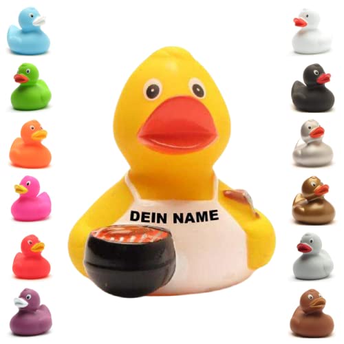 Badeente - personalisierbar (Barbecue Ente) von Duckshop