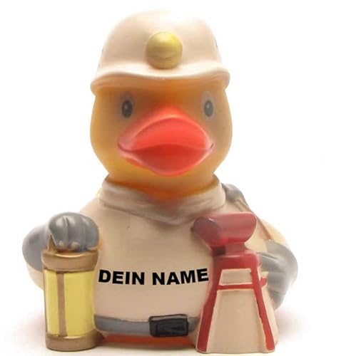 Badeente - personalisierbar (Bergmann Ente) von Duckshop