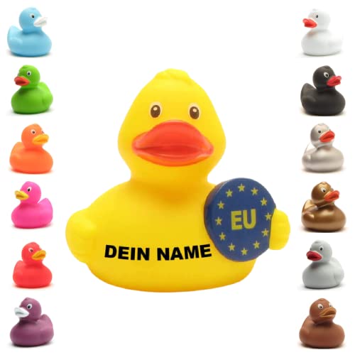 Badeente - personalisierbar (EU-Euro Ente) von Duckshop