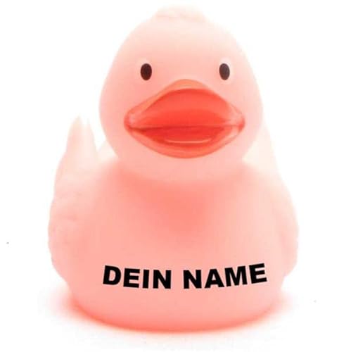 Badeente - personalisierbar (Glow in The Dark Ente (pink)) von Duckshop