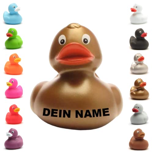 Badeente - personalisierbar (Gold) von Duckshop