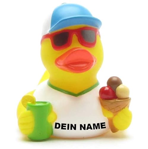 Badeente - personalisierbar (Holliday Ente) von Duckshop