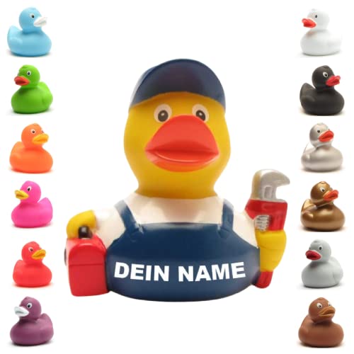 Badeente - personalisierbar (Klempner Ente) von Duckshop