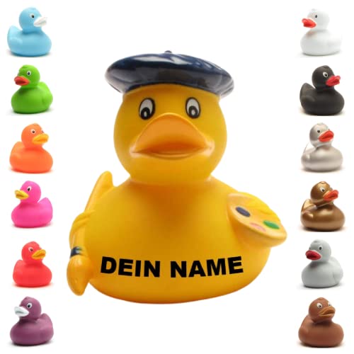 Badeente - personalisierbar (Maler Ente) von Duckshop