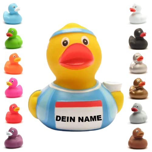 Badeente - personalisierbar (Marathon-Läufer Ente) von Duckshop