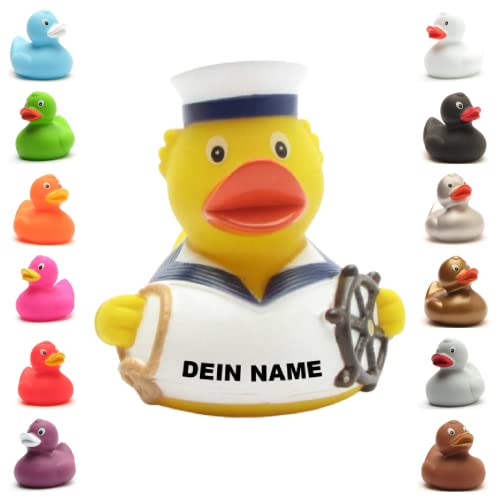 Badeente - personalisierbar (Matrosen Ente) von Duckshop