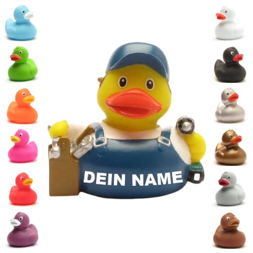 Badeente - personalisierbar (Monteur Ente) von Duckshop