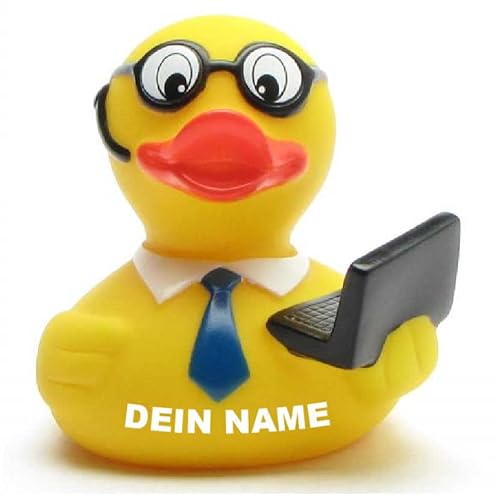 Badeente - personalisierbar (Notebook Ente) von Duckshop