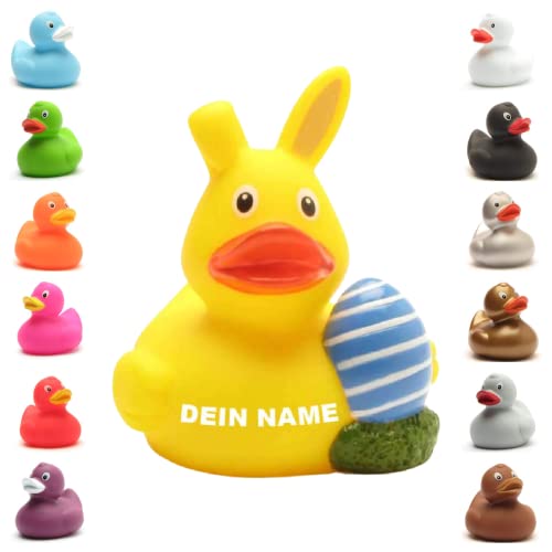 Badeente - personalisierbar (Osterhasen Ente) von Duckshop