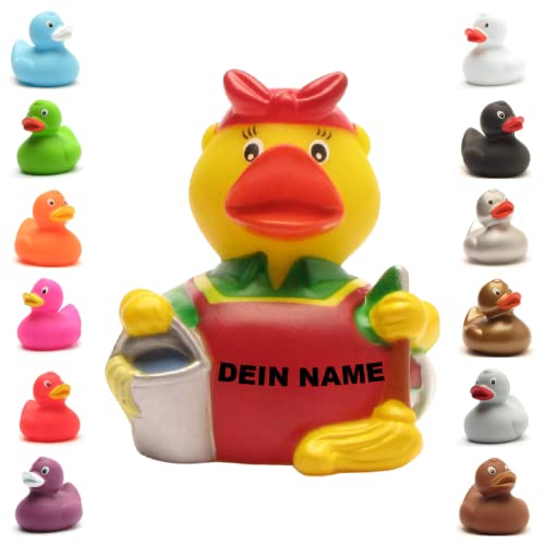 Badeente - personalisierbar (Putzfee Ente) von Duckshop