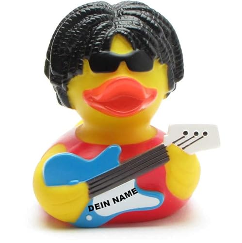 Badeente - personalisierbar (Rocker Ente) von Duckshop