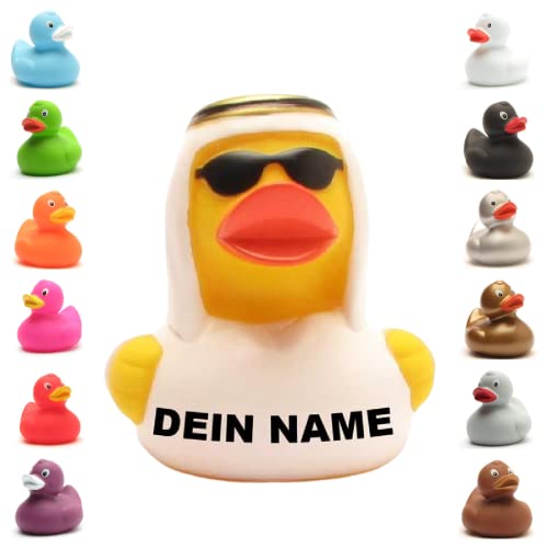 Badeente - personalisierbar (Scheich Ente) von Duckshop