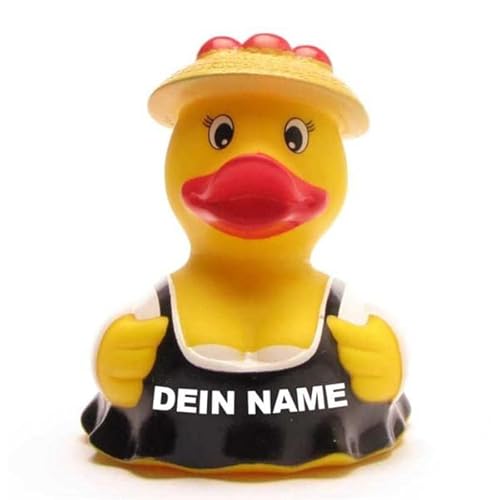 Badeente - personalisierbar (Schwarzwald Frau Ente) von Duckshop
