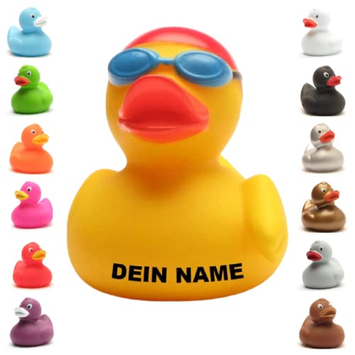 Badeente - personalisierbar (Schwimmer Ente) von Duckshop