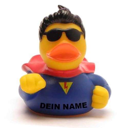 Badeente - personalisierbar (Superheld Ente) von Duckshop