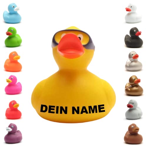 Badeente - personalisierbar (Taucher Ente) von Duckshop