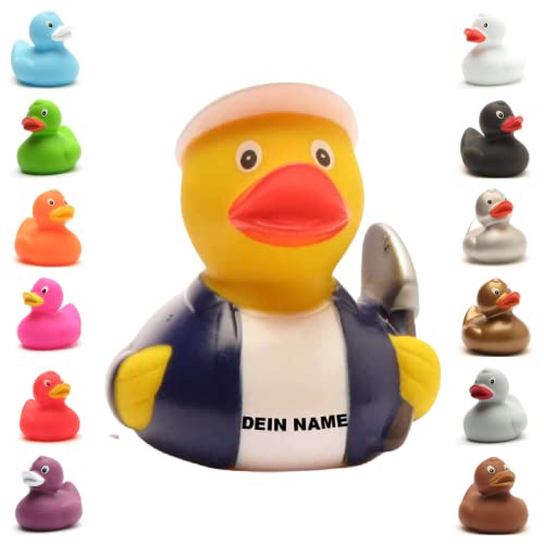 Badeente - personalisierbar (Tiefbauer Ente) von Duckshop