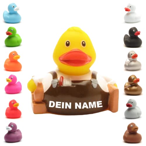 Badeente - personalisierbar (Tischler Ente) von Duckshop