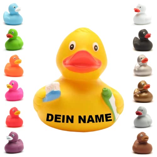 Badeente - personalisierbar (Zahnputz Ente) von Duckshop